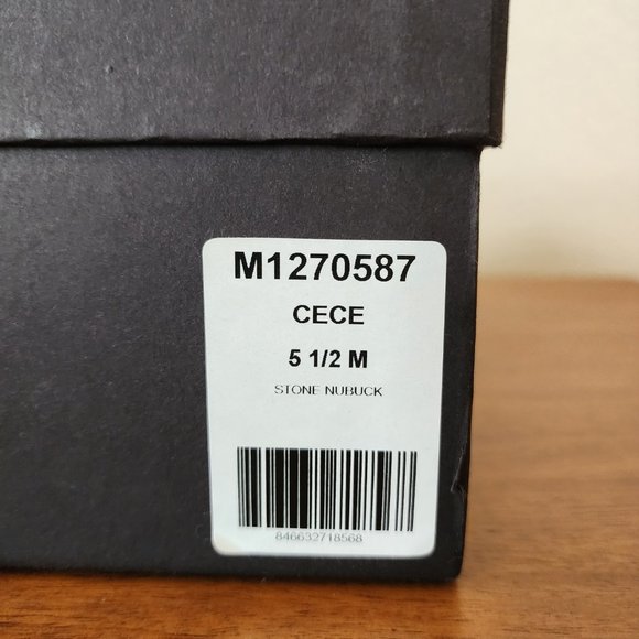 Rebecca Minkoff Cece Platform Sandals - Stone - Size 5 - Picture 8 of 8